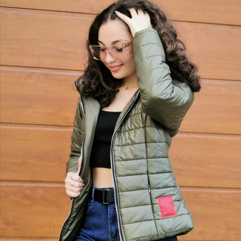 TINA khaki dzseki