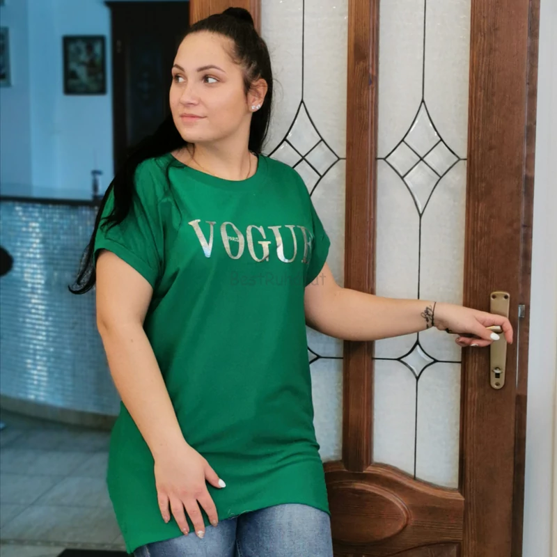 VOUGE plus size pamut tunika