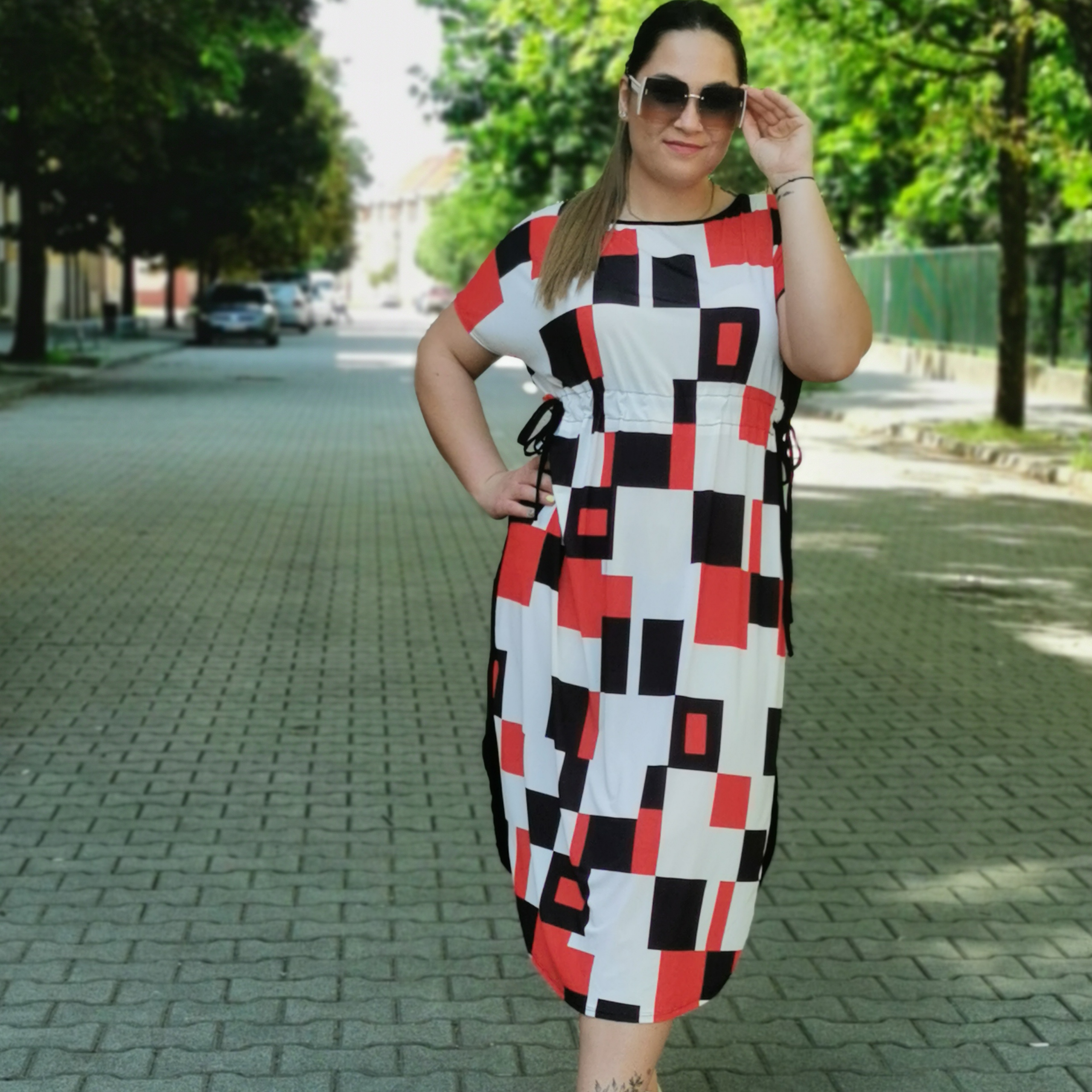 HANNA  mintás ruha