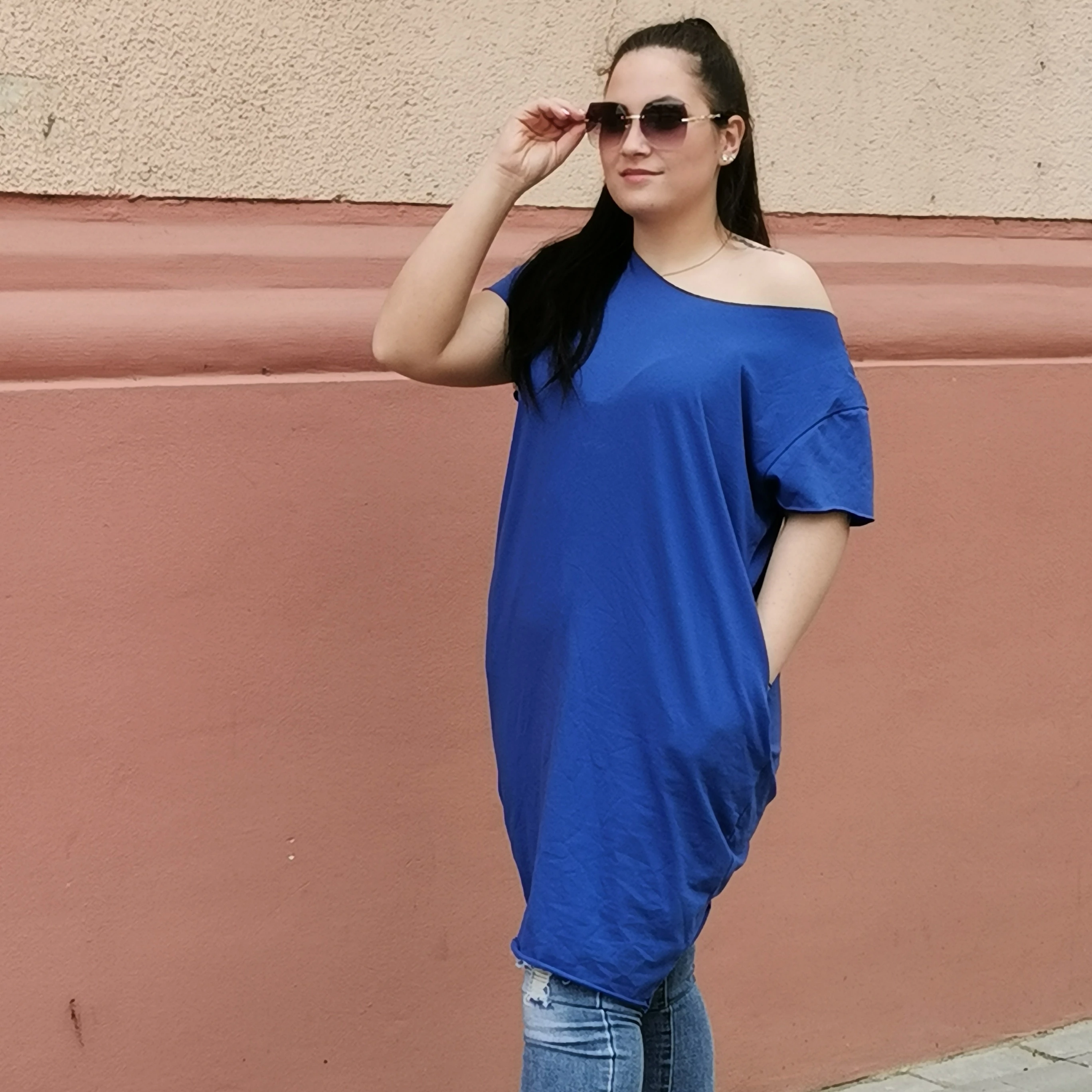 LÉNA plus size pamut tunika