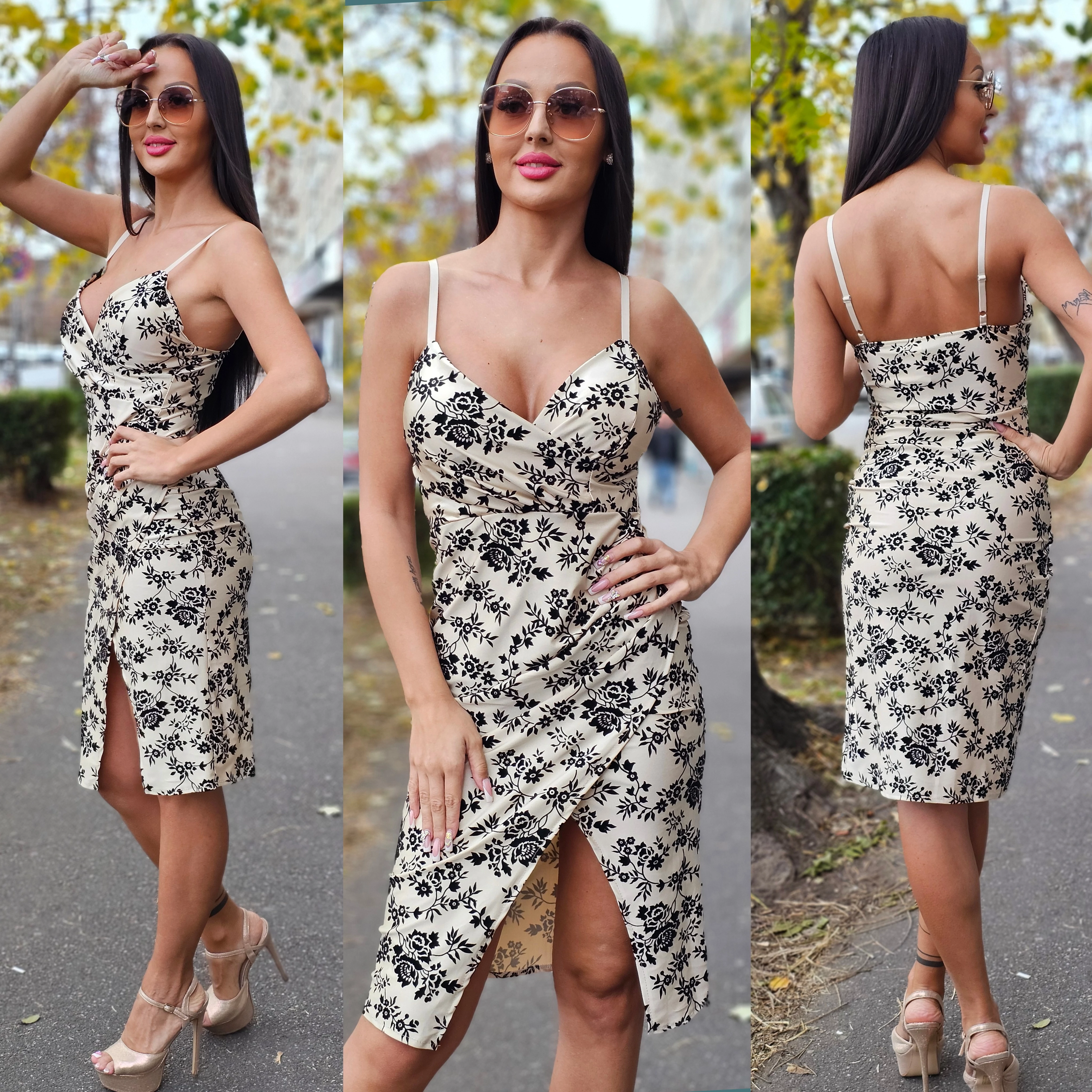 BARBY pántos alkalmi ruha