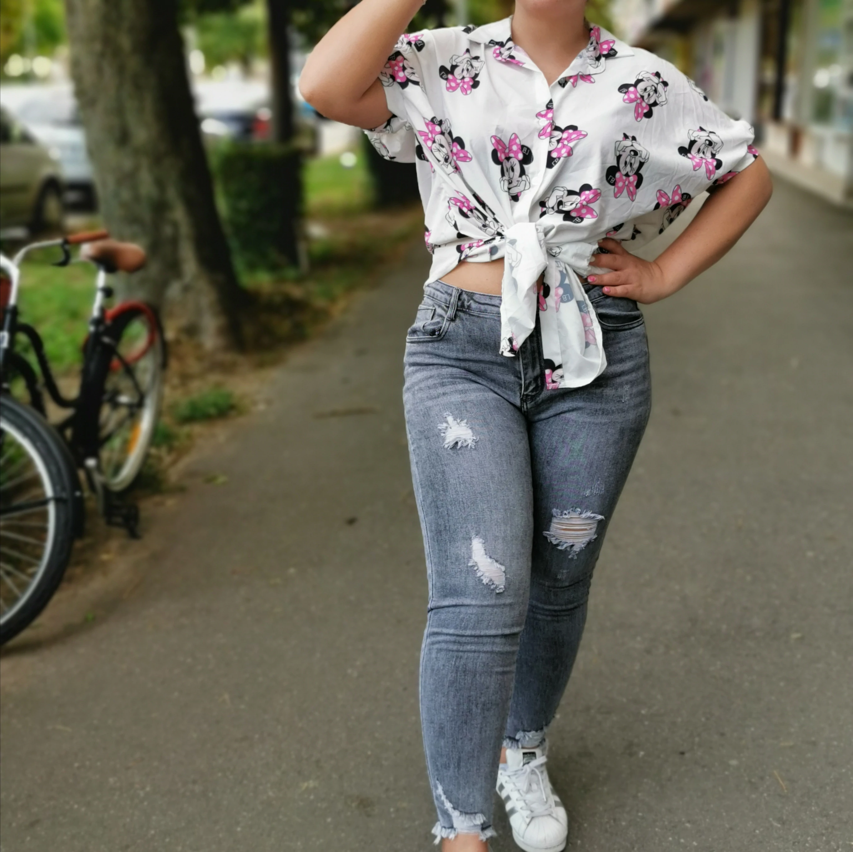 NINA plus size farmernadrág