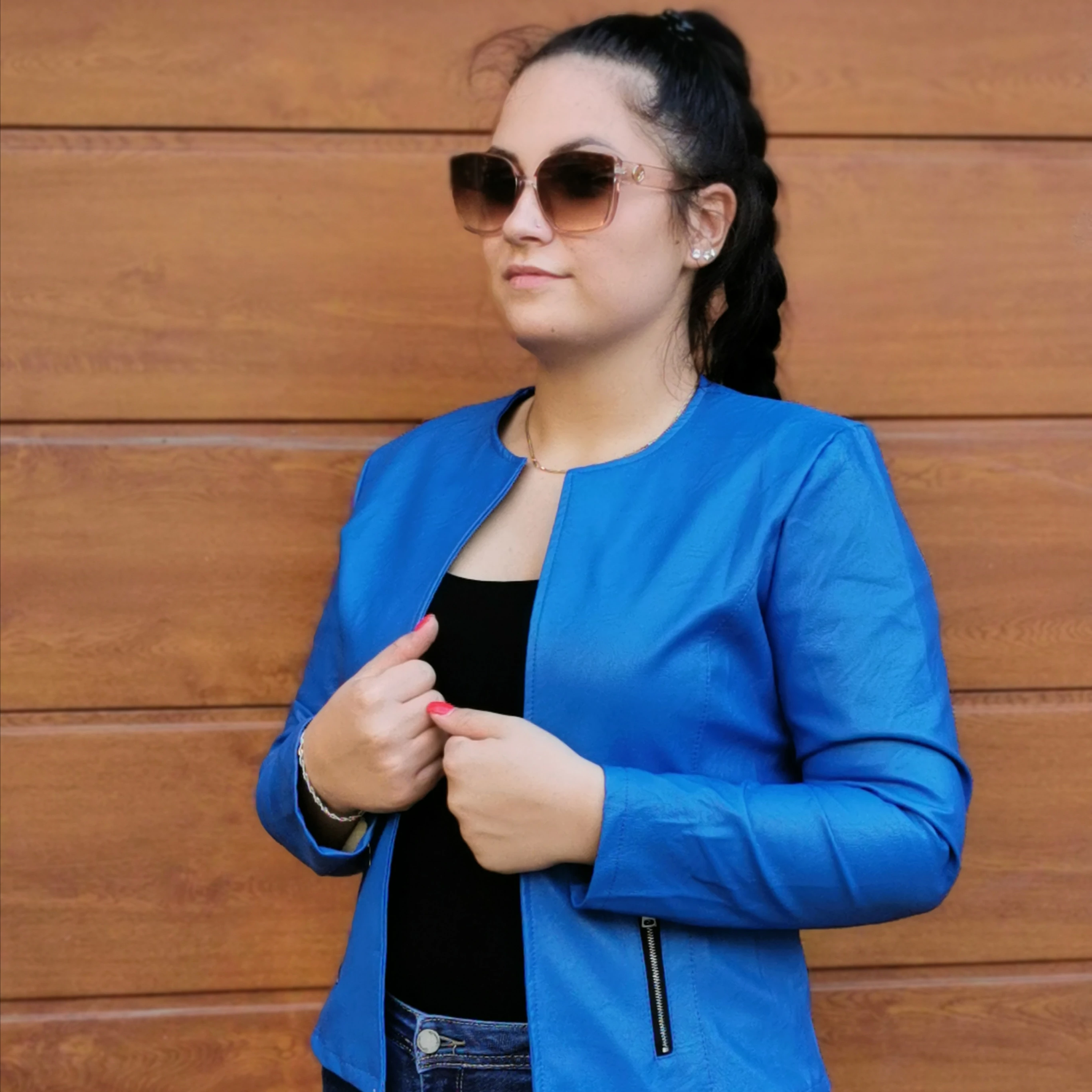 PEGGY plus size műbőr dzseki